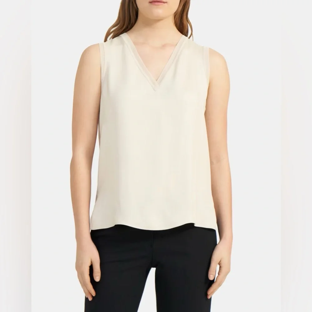 Theory V-Neck Shell Top - Picture 1 of 7